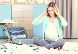 préparer la valise de maternité