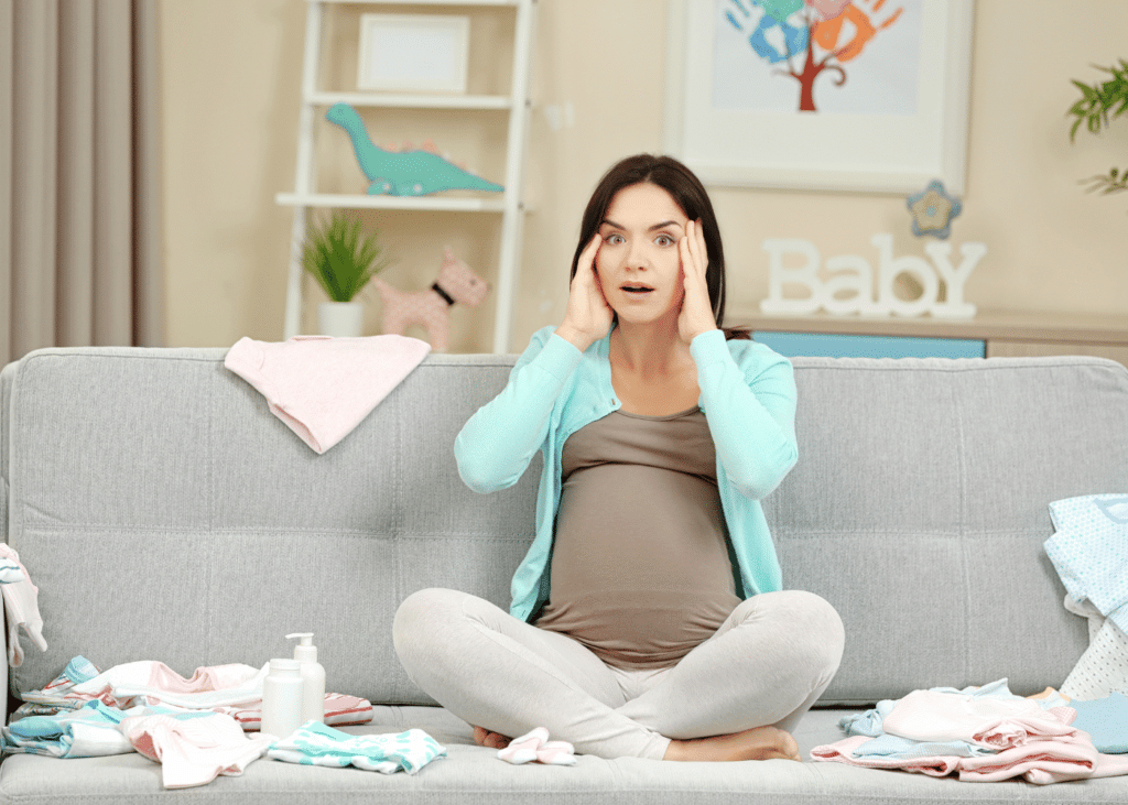 femme stressée pendant sa grossesse